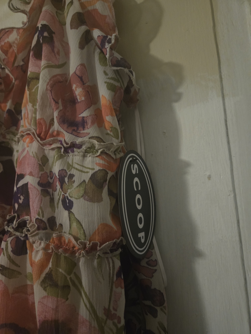 Floral Ruffle Spaghetti-Strap Tank Top - Multicolor - Picture 3 of 3